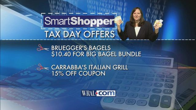 Save on bagels, meals, more with Tax Day deals