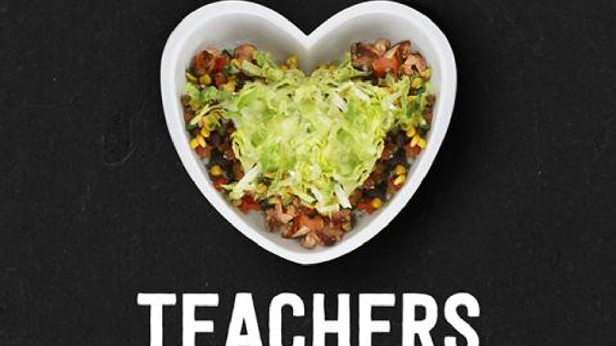 Chipotle Teacher Appreciation Day 2016