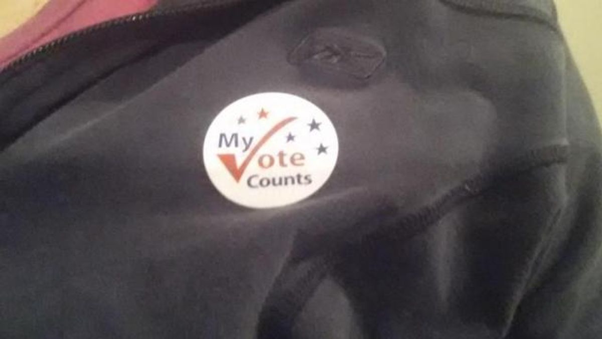 I Voted sticker