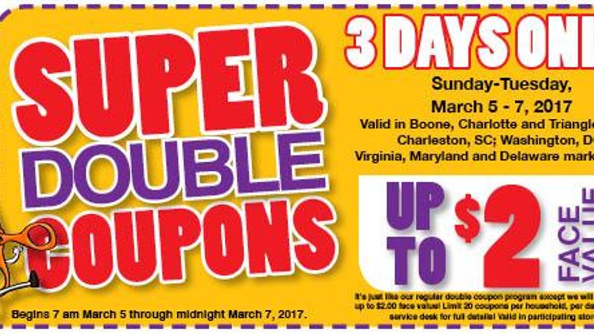 Harris Teeter Super Doubles 3-5-17