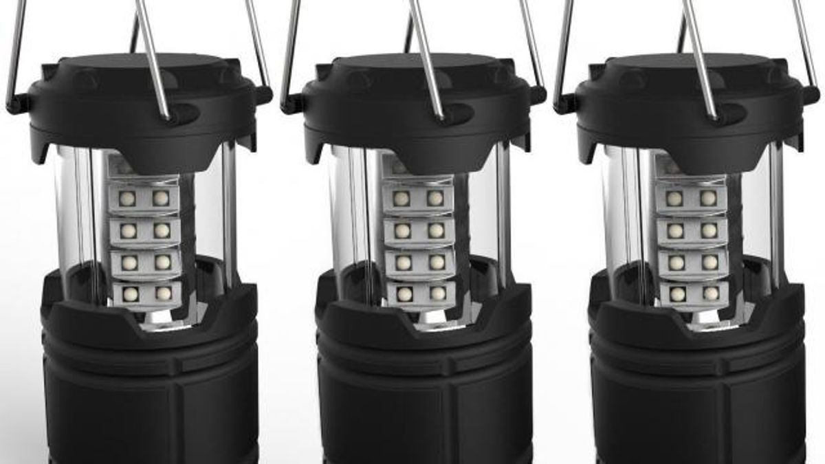 Portable LED Lanterns 3-Pack