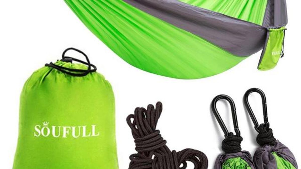 Lightweight Portable Nylon Parachute Hammock