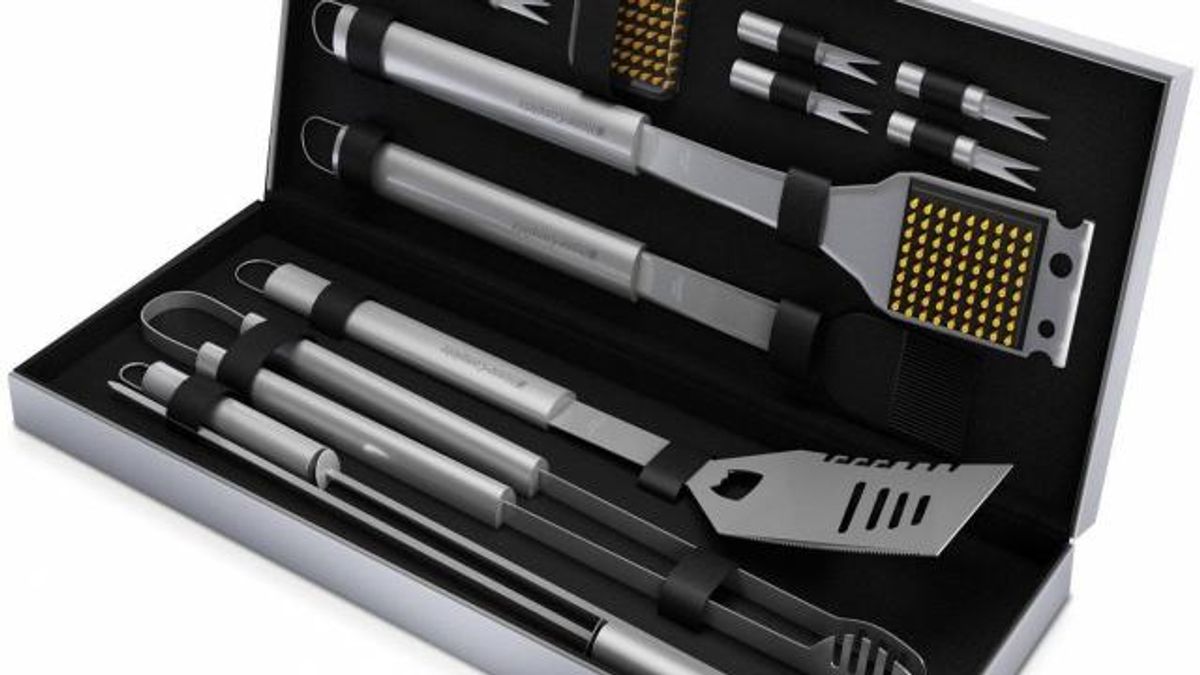 BBQ Grill Tools Set with 16 Barbecue Accessories