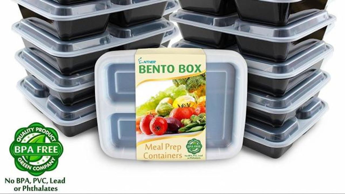 3 Compartment Meal Prep Bento Boxes