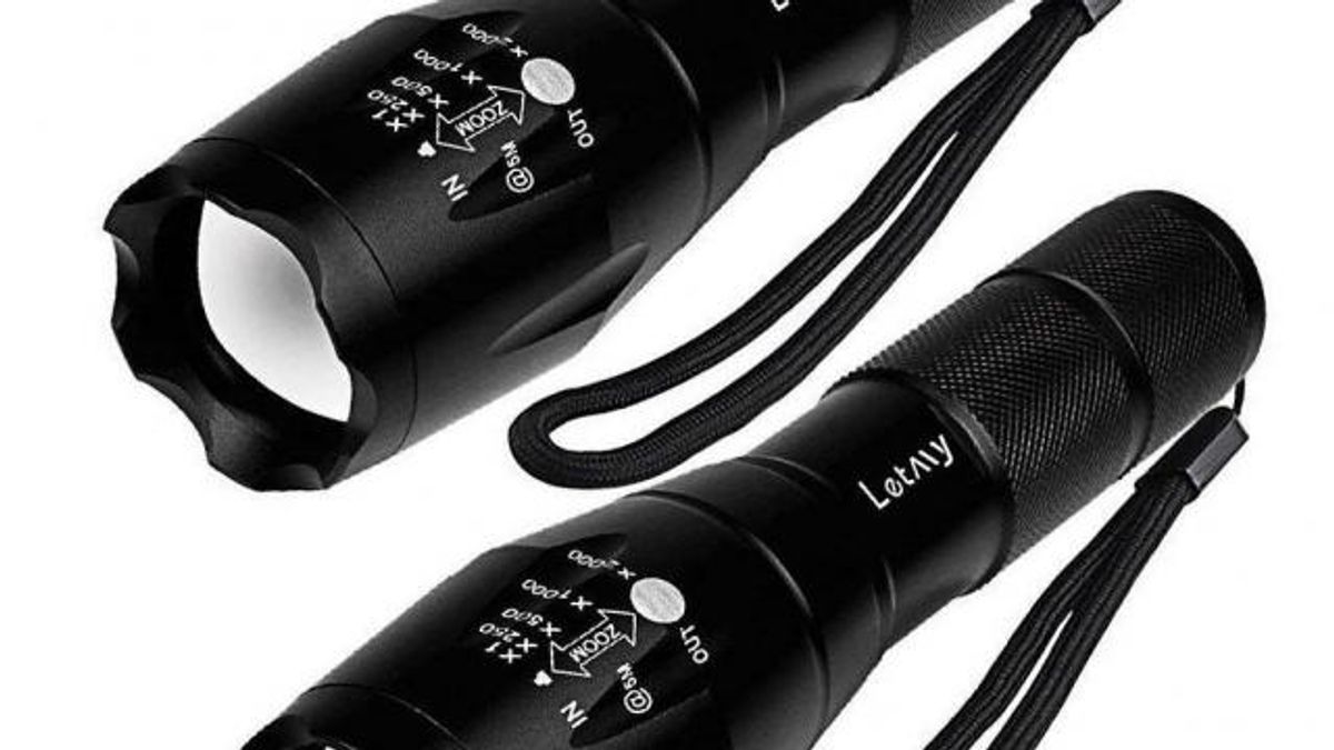 Tactical Waterproof Flashlight 2 Pack