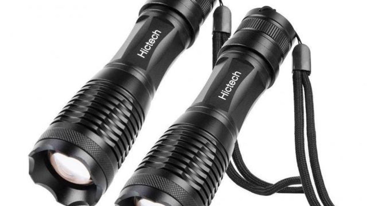 LED Tactical Flashlight 2-Pack Set