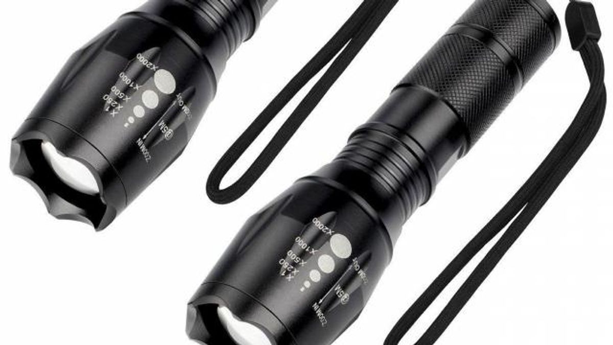 LED Tactical Flashlight 2-Pack Set