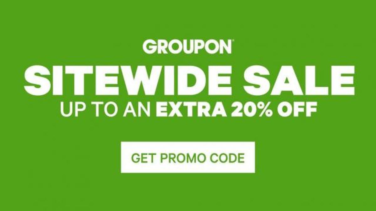Groupon 20% off Sale