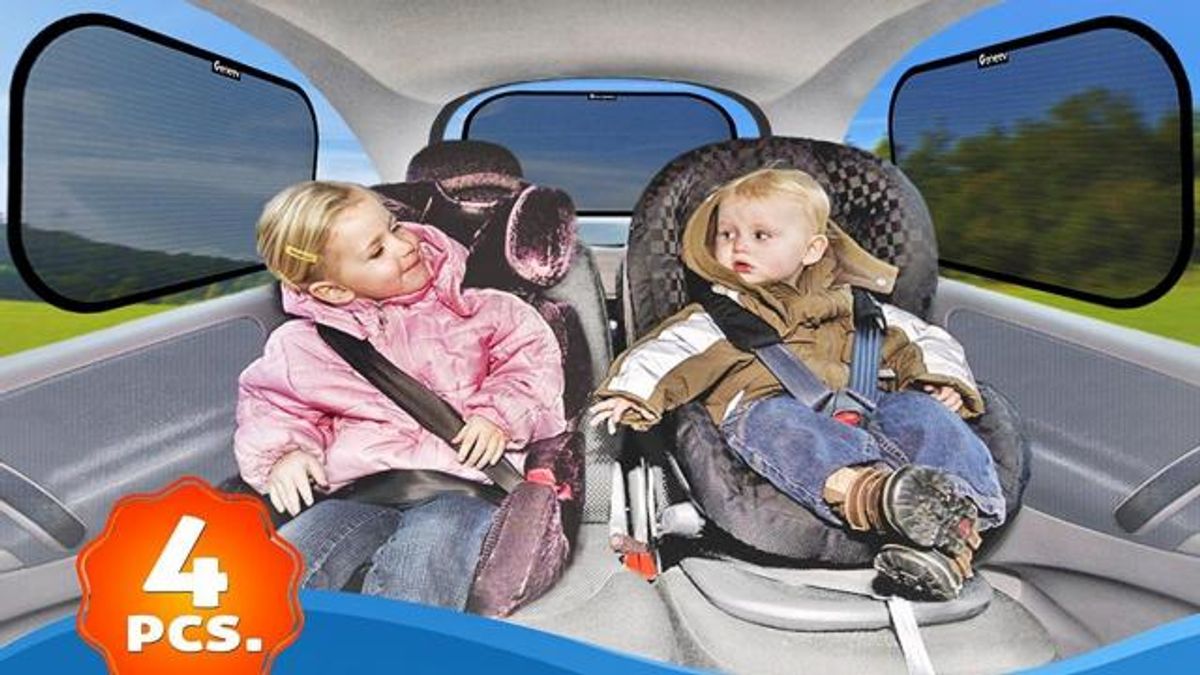 Car Sun Shade for Side and Rear Window 4 Pack