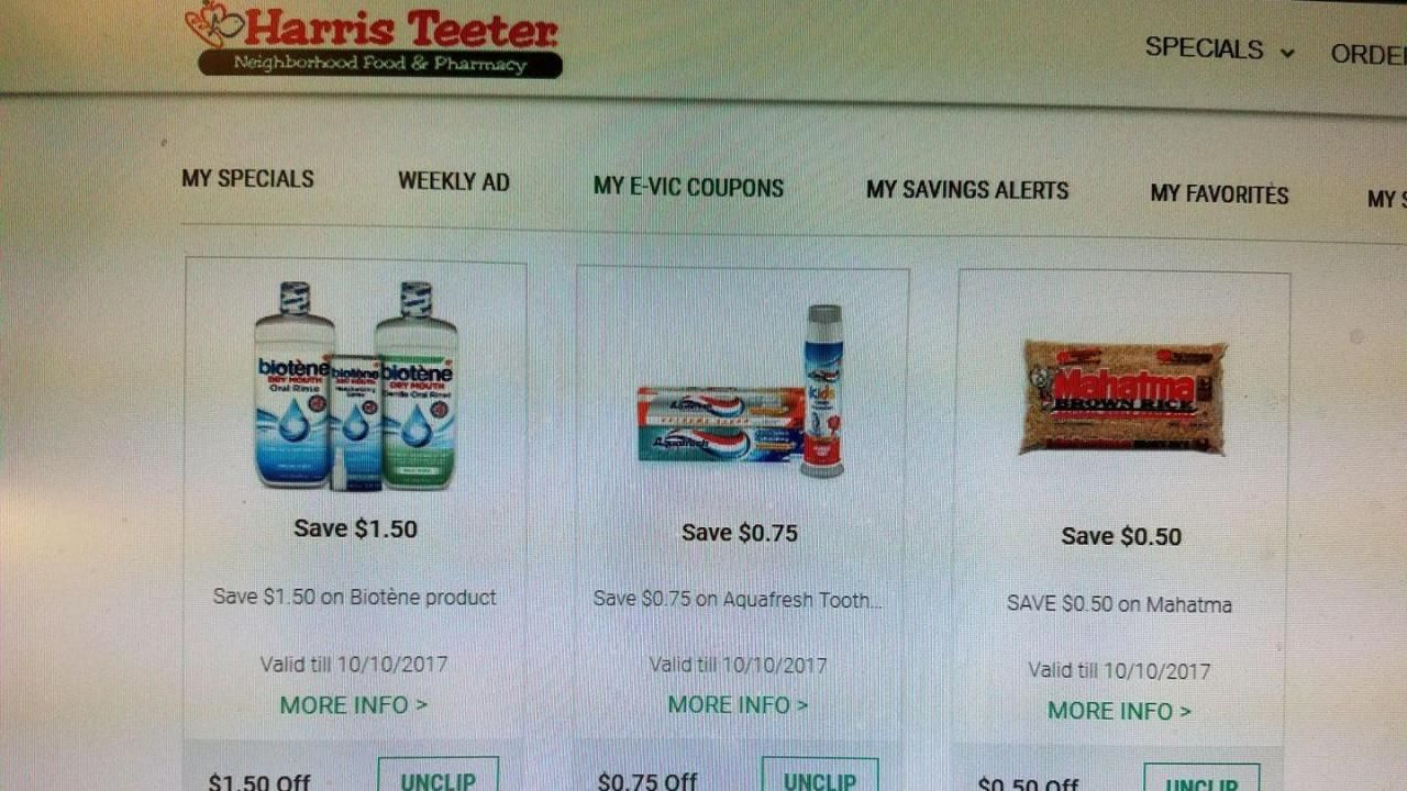 Possible changes to Harris Teeter e-Vic coupons