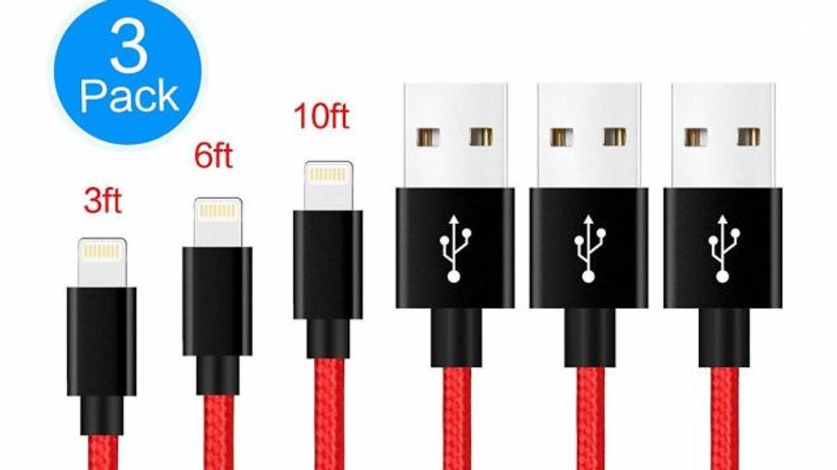 iPhone Nylon Braided Charger 3 pack