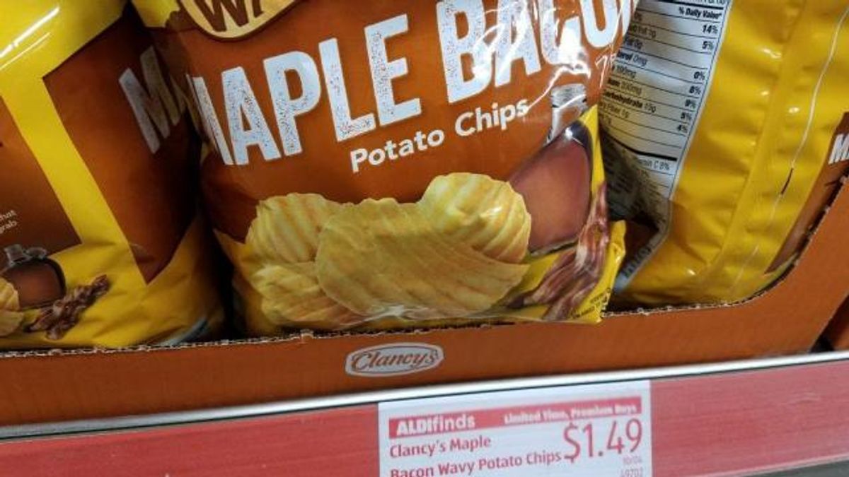 Aldi's Clancy's Maple Bacon Chips