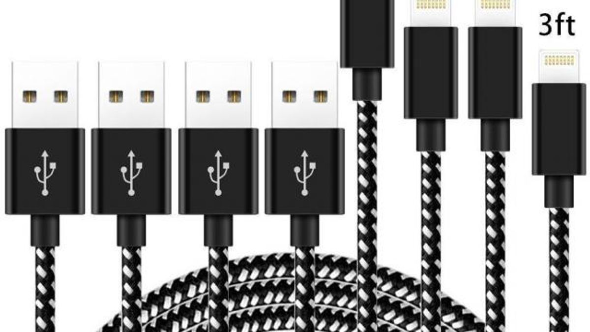 iPhone charging cables 4 pack