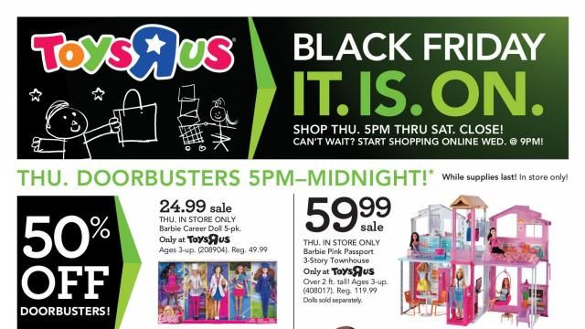 Toys R Us Black Friday 2017 is live online now