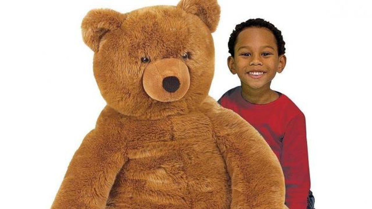 Melissa & Doug Jumbo Brown Teddy Bear 