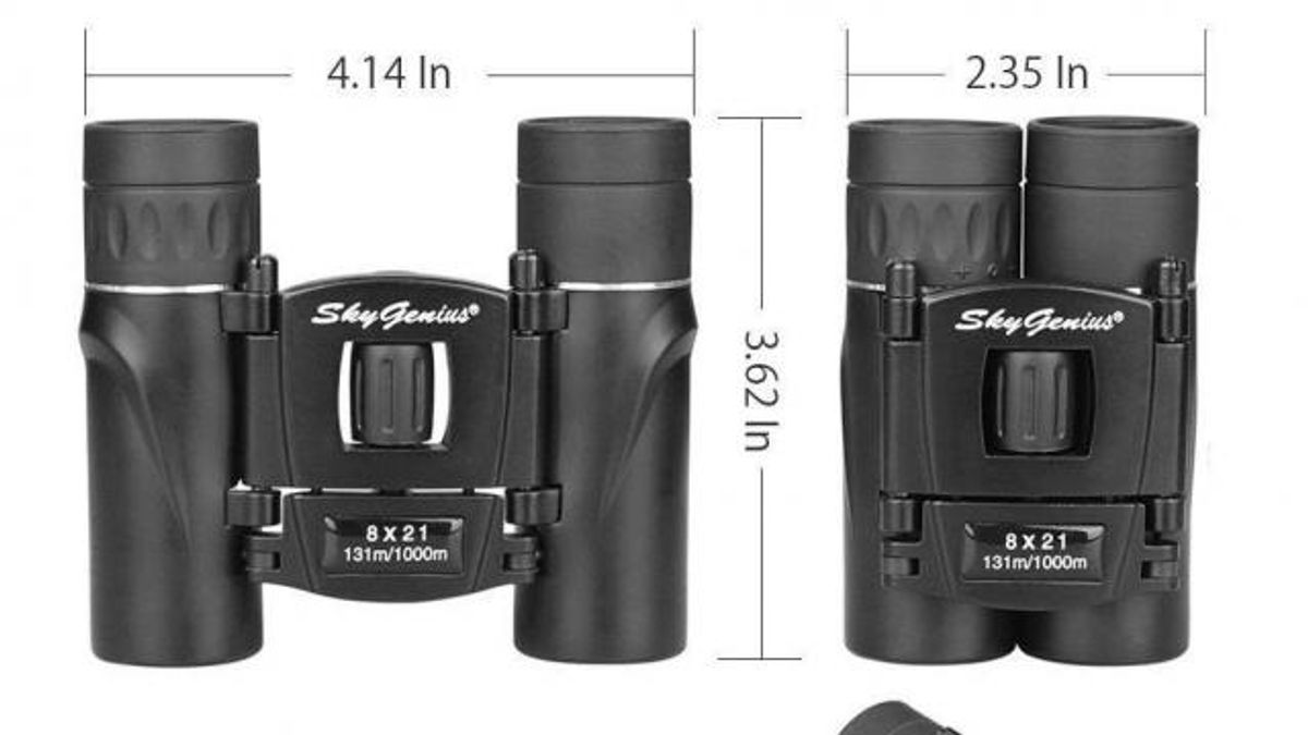 Compact Lightweight 8 x 21 Binoculars