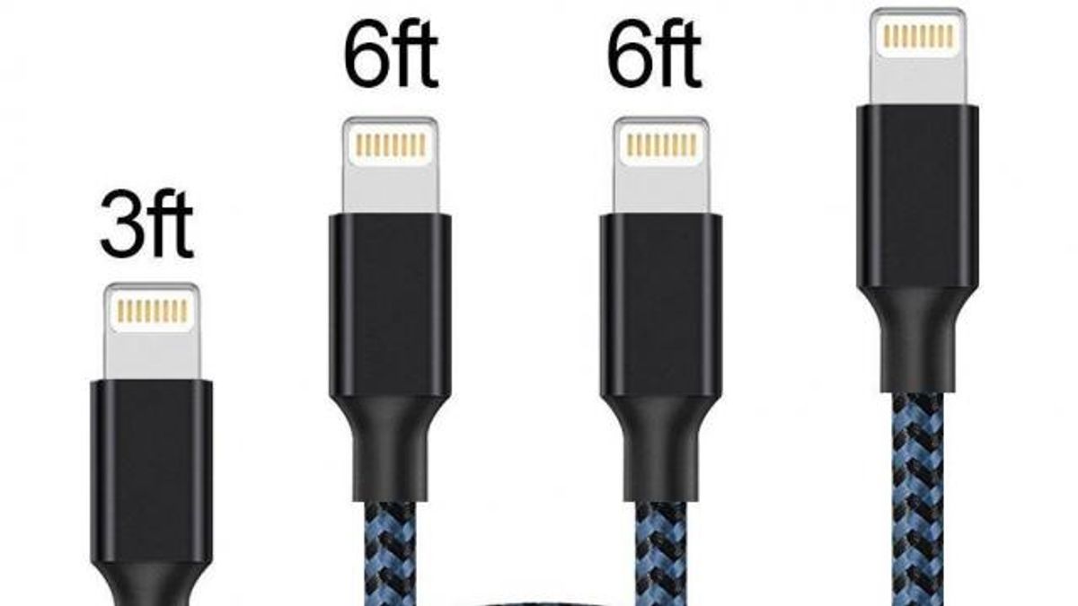  iPhone Nylon Braided Lightning Cable USB Charger Cord 4 pack set
