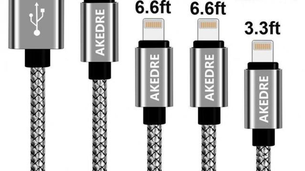 iPhone Nylon Braided Lightning Cable USB Charger Cord 4 pack set