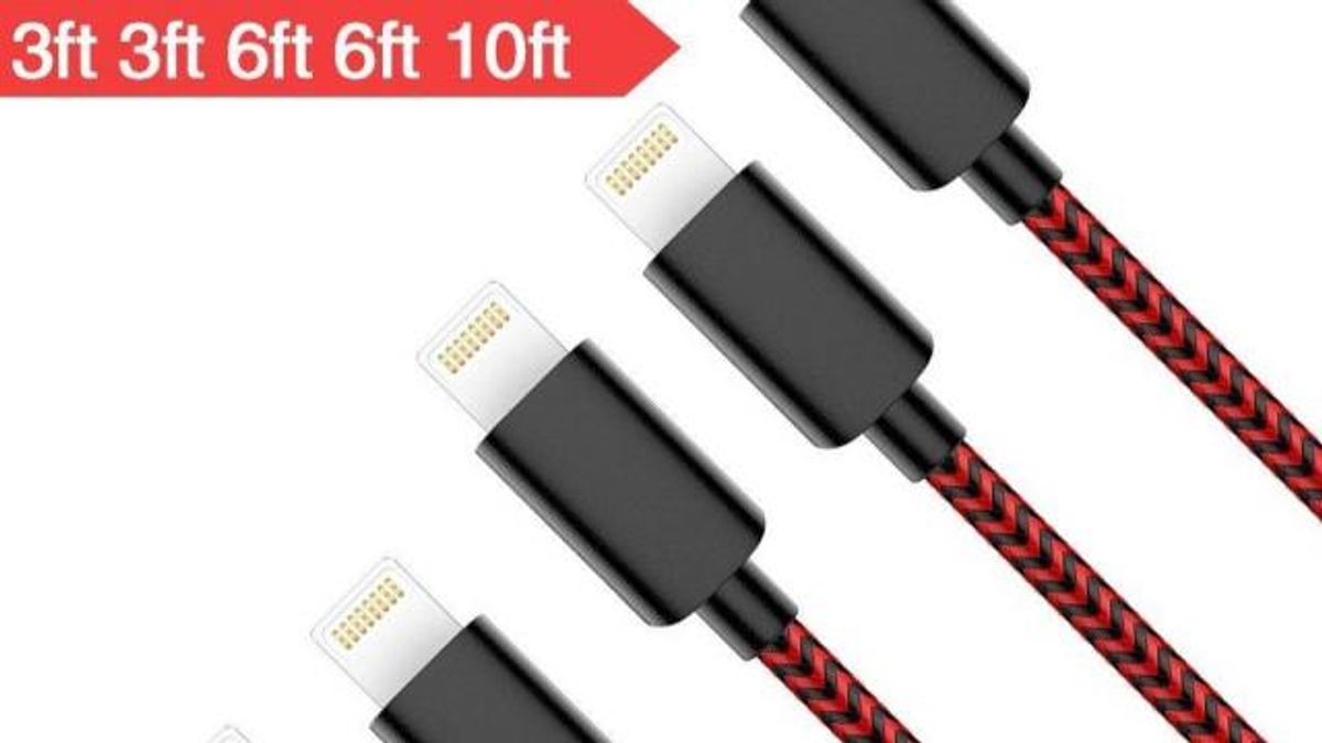 iPhone Nylon Braided Charging Cable 5 pack