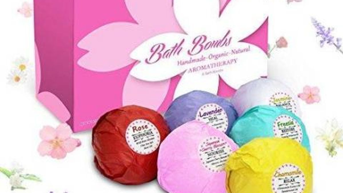 Organic Essential Oil Bath Bombs 6 Piece Gift Set