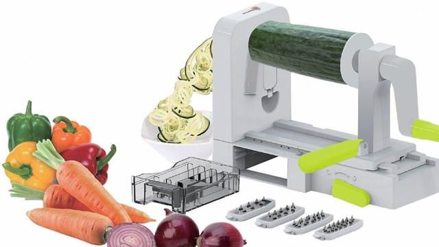 Vegetable Spiralizer with 5 Stainless Steel Blades Best Veggie