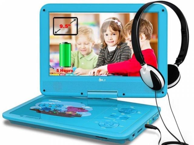 DVD D’ERLANGER / KIDS BLUE STANDING 2014 Kids Portable DVD Player with Headphones only $38.49