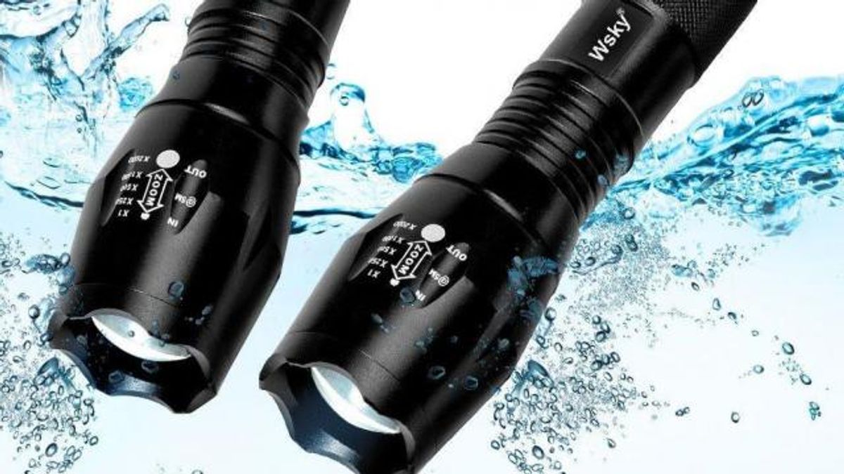 LED Tactical Waterproof Flashlight 2 pack set