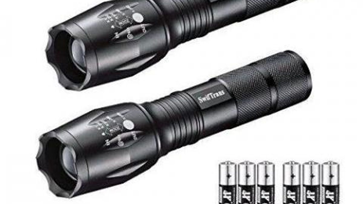 Cree LED Waterproof Tactical Flashlights 2-Pack Set