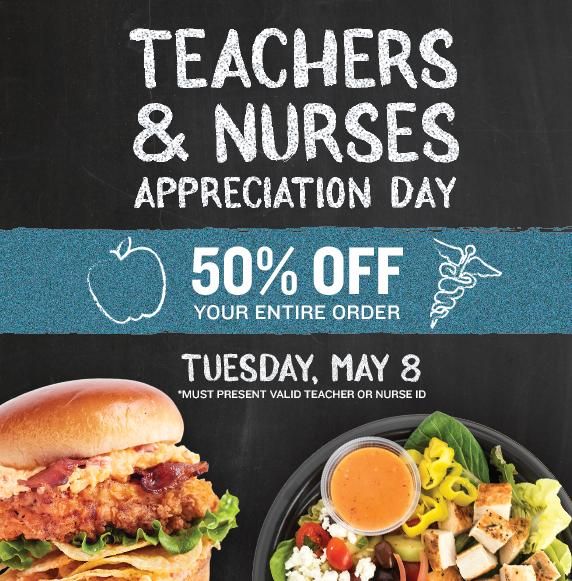 Teacher Appreciation Day 2018 Freebies & Offers Tuesday May 8(01)