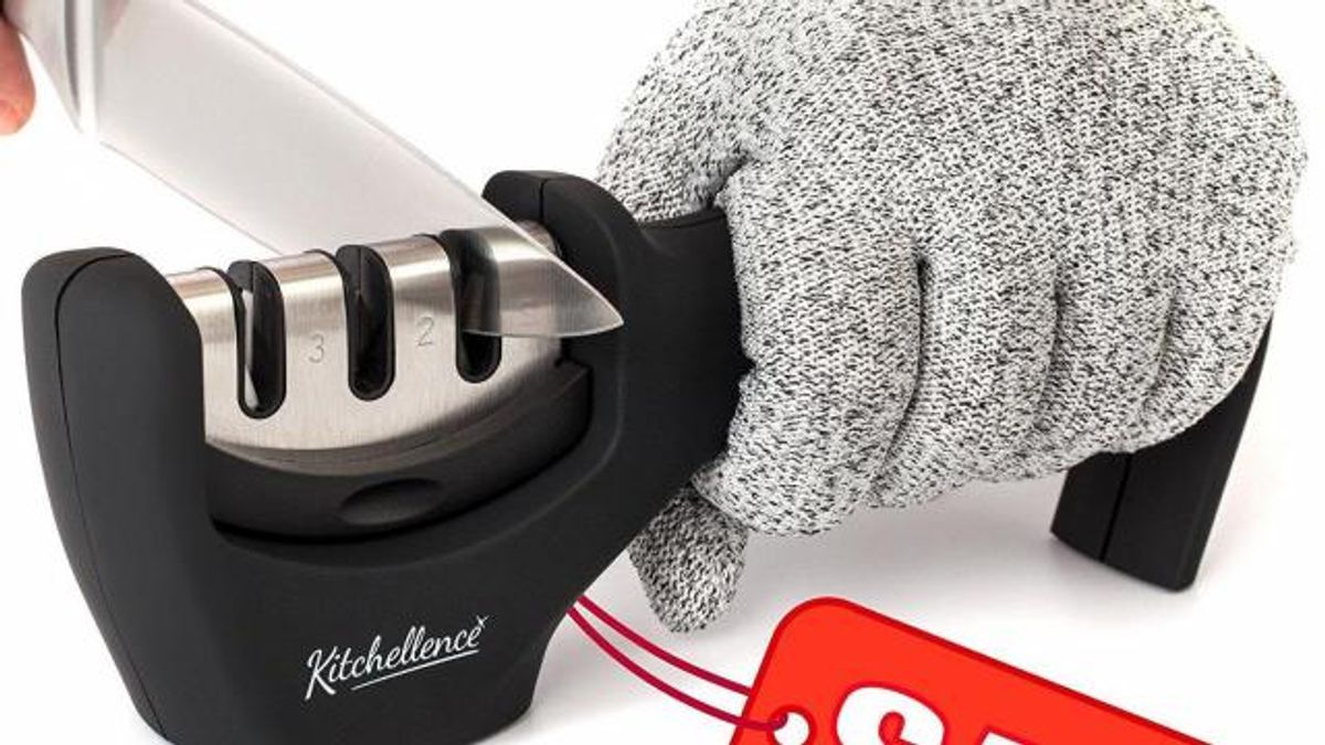 Professional Knife Sharpener and Glove