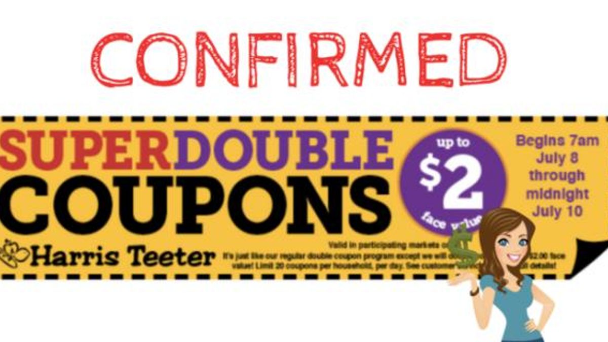 Harris Teeter Super Doubles confirmation