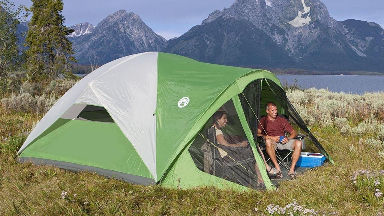 Coleman Evanston 8-Person Screened Tent only $86.89 (65% off)