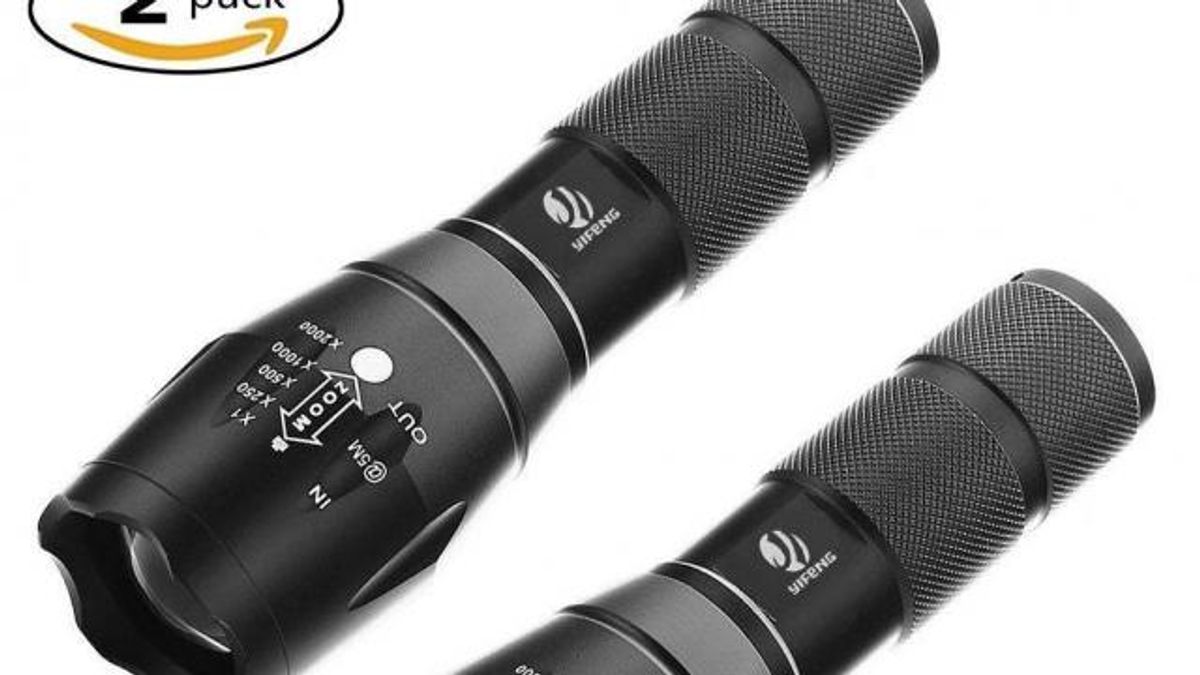 LED Tactical Flashlights 2 pack set