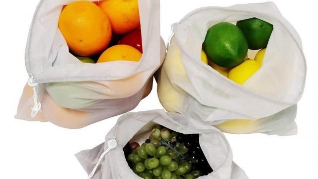 Earthwise reusable mesh produce bags washable set of 9 premium bags 2025