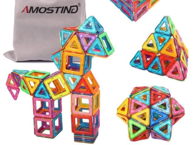 Magnetic Blocks 64 Piece Building Set only $17.99