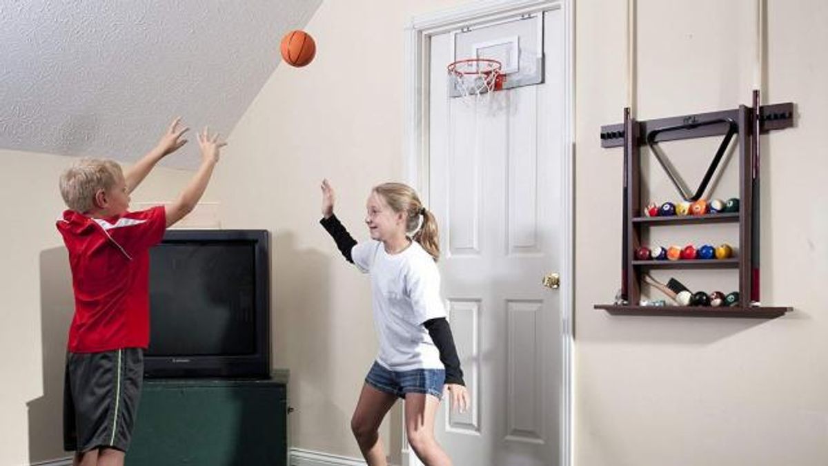 Spalding NBA Slam Jam Over-The-Door Mini Basketball Hoop