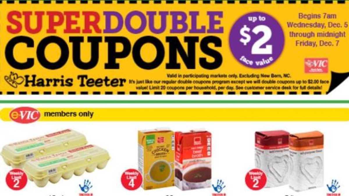 Harris Teeter Super Doubles confirmation