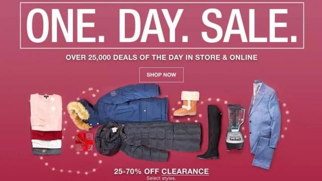 Macy's one day sale best sale november 2019