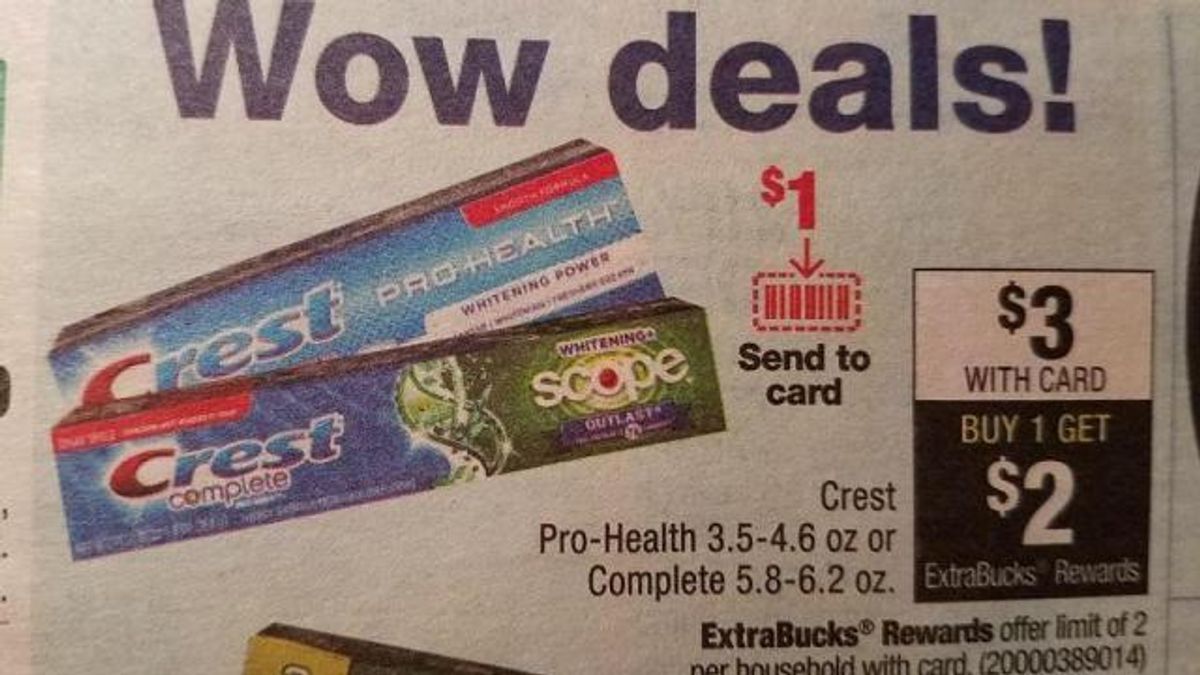 Crest deal at CVS