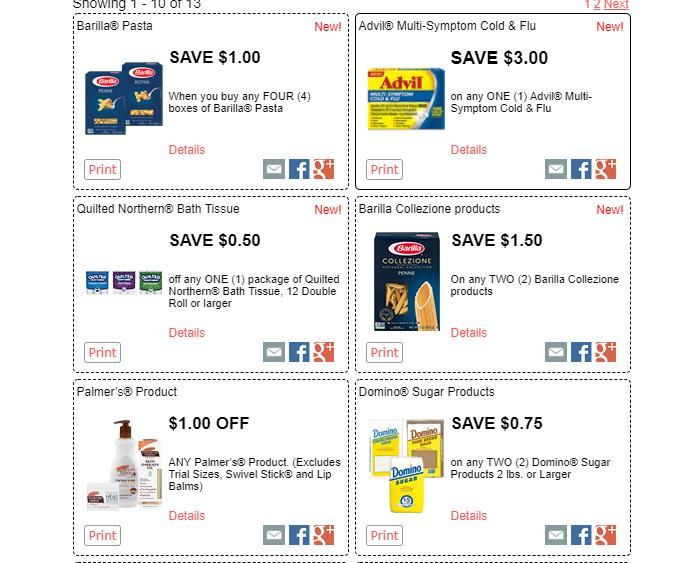 New Barilla Pasta Printable Coupons