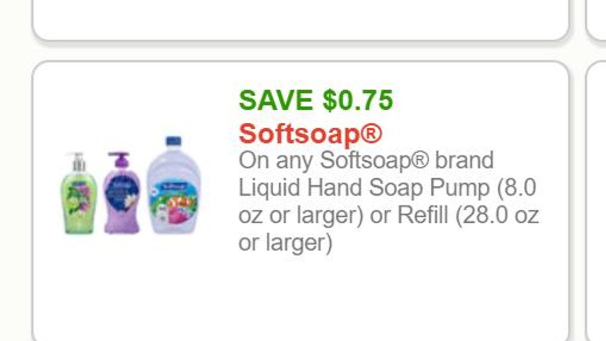 Softsoap offer