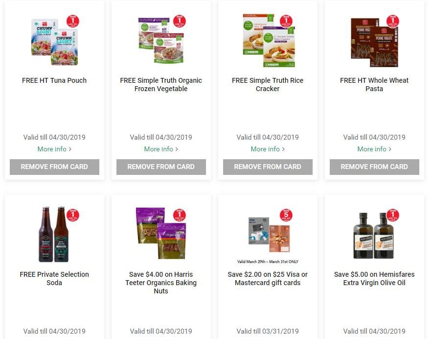 5 FREEBIES with new Harris Teeter e-Vic digital coupons!