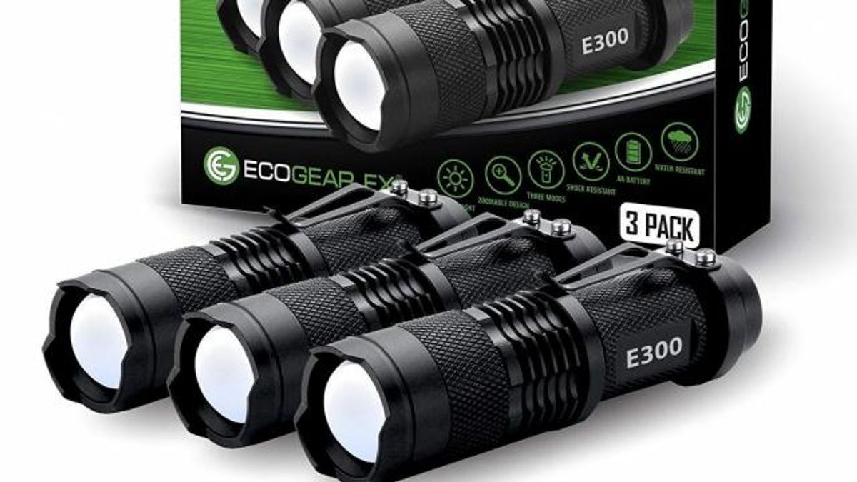LED Tactical Flashlight 3 Pack Set