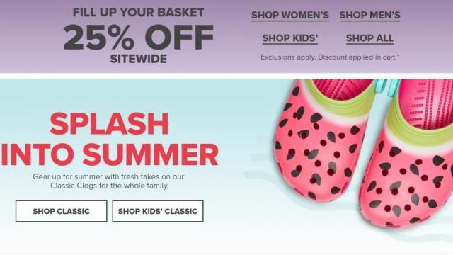 Crocs promo code sales april 2019