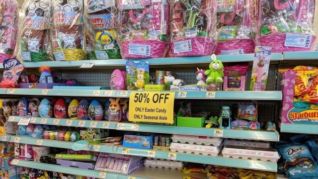 Easter clearance 50% off at many stores