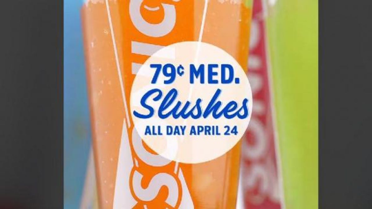 Sonic Drive-In Slushes Offer