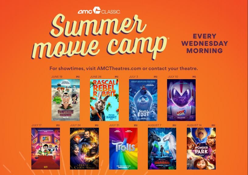 AMC Theaters offering 4 summer kids movie deal with snacks & drink