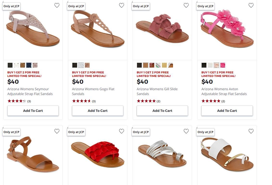 JCPenney SHOP WITH ME Shoes | SPRING SANDALS | New Finds - YouTube