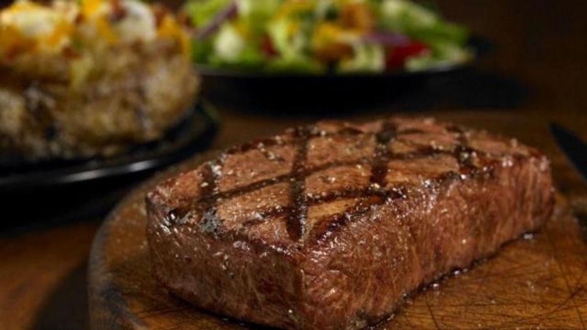 Outback Steakhouse meal