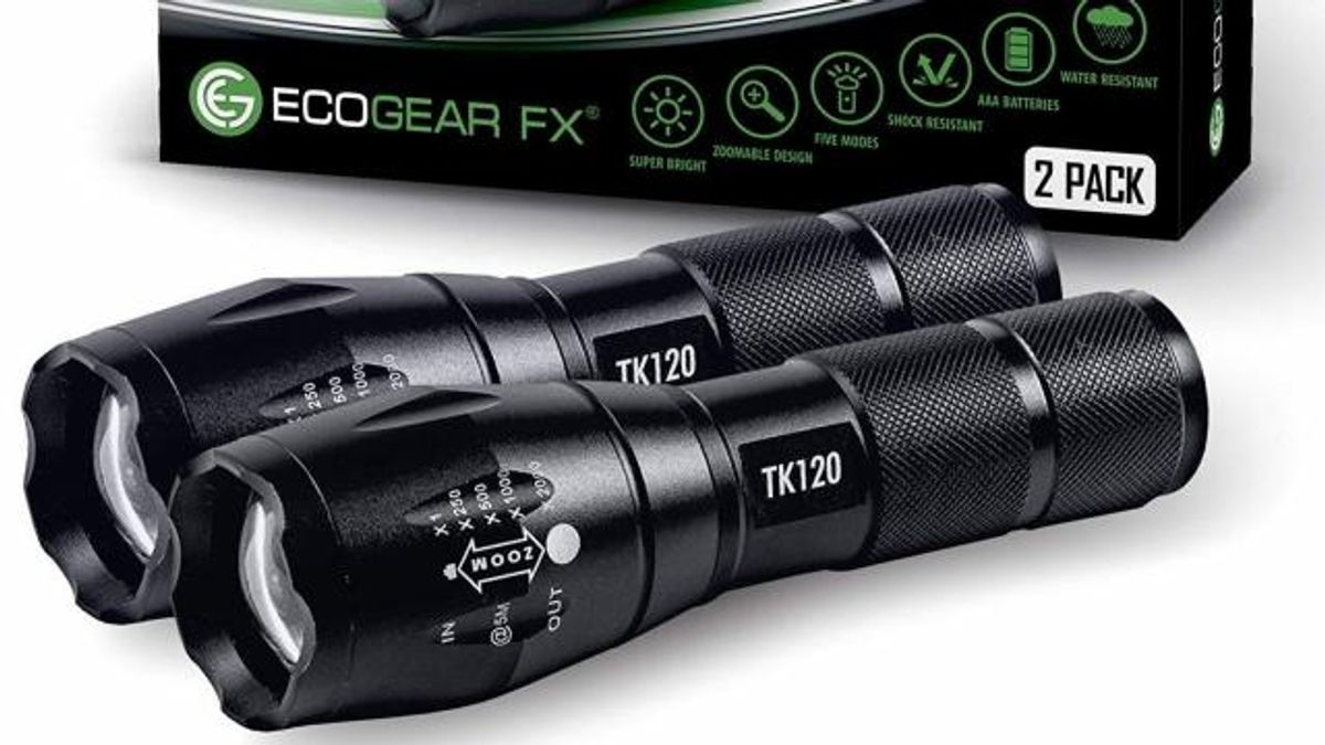 LED Tactical Flashlights 2 pack set